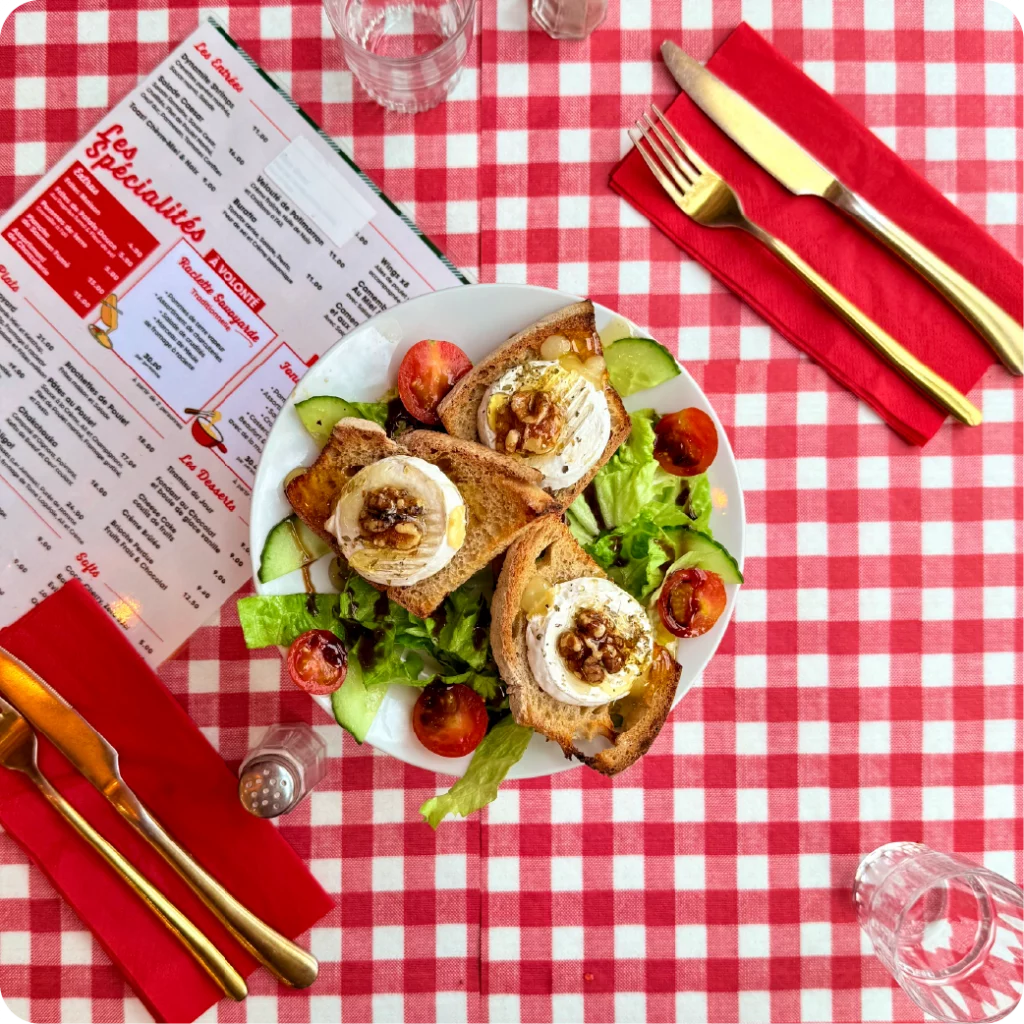 Toast Chèvre Miel Noix